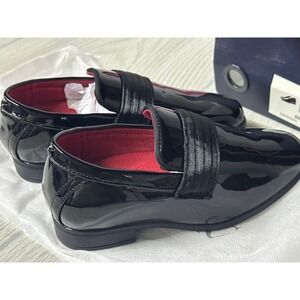 Bruno Marc Kids Boys Black Patent Leather Loafers‎ Dress Shoes Size 10